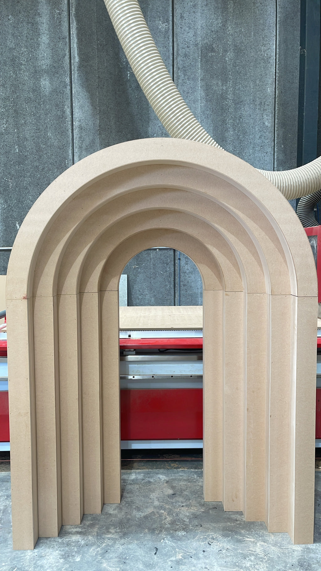 Stepped arch backdrop