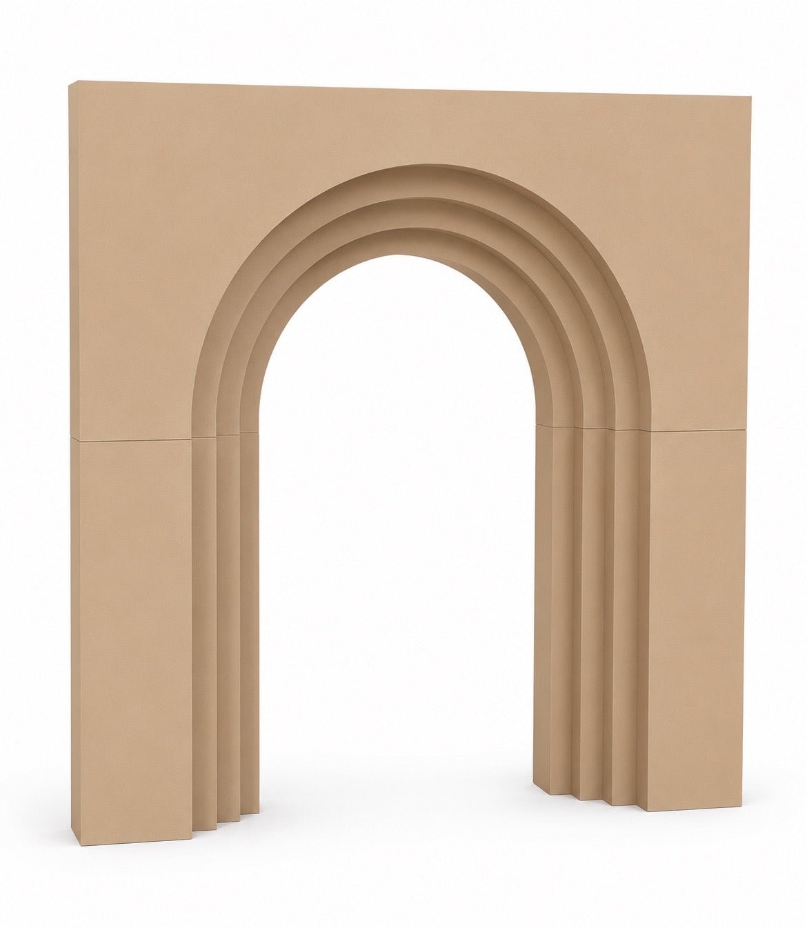 3D Levelled Arch Rectangle Backdrop