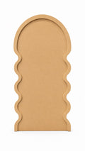 Curved flowy backdrop