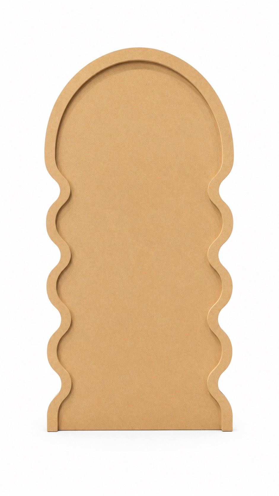 Curved flowy backdrop