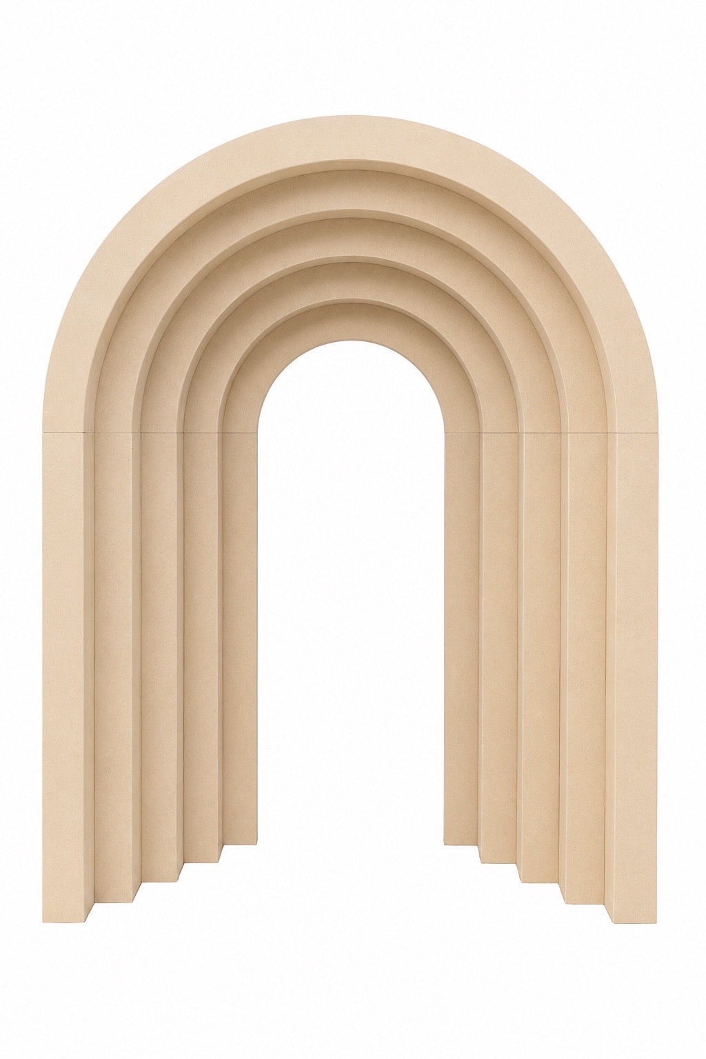 Stepped arch backdrop