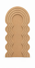 Curved flowy backdrop