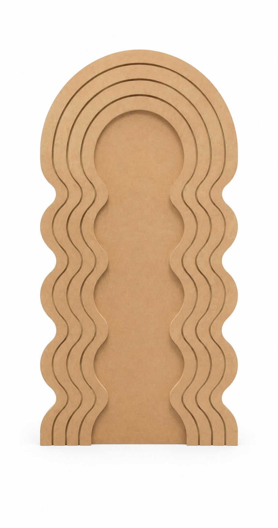 Curved flowy backdrop