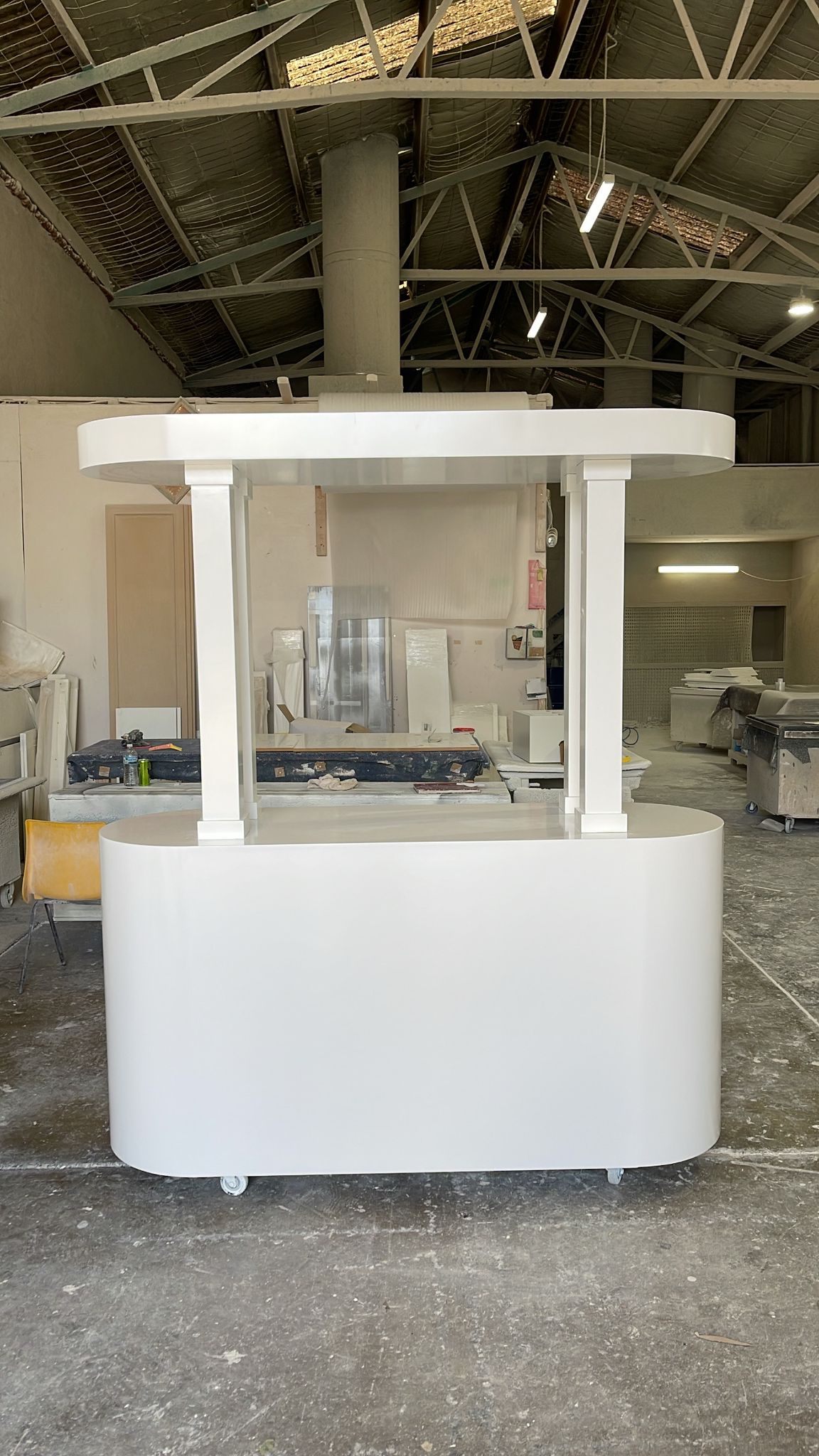 Curved Cart with Canopy