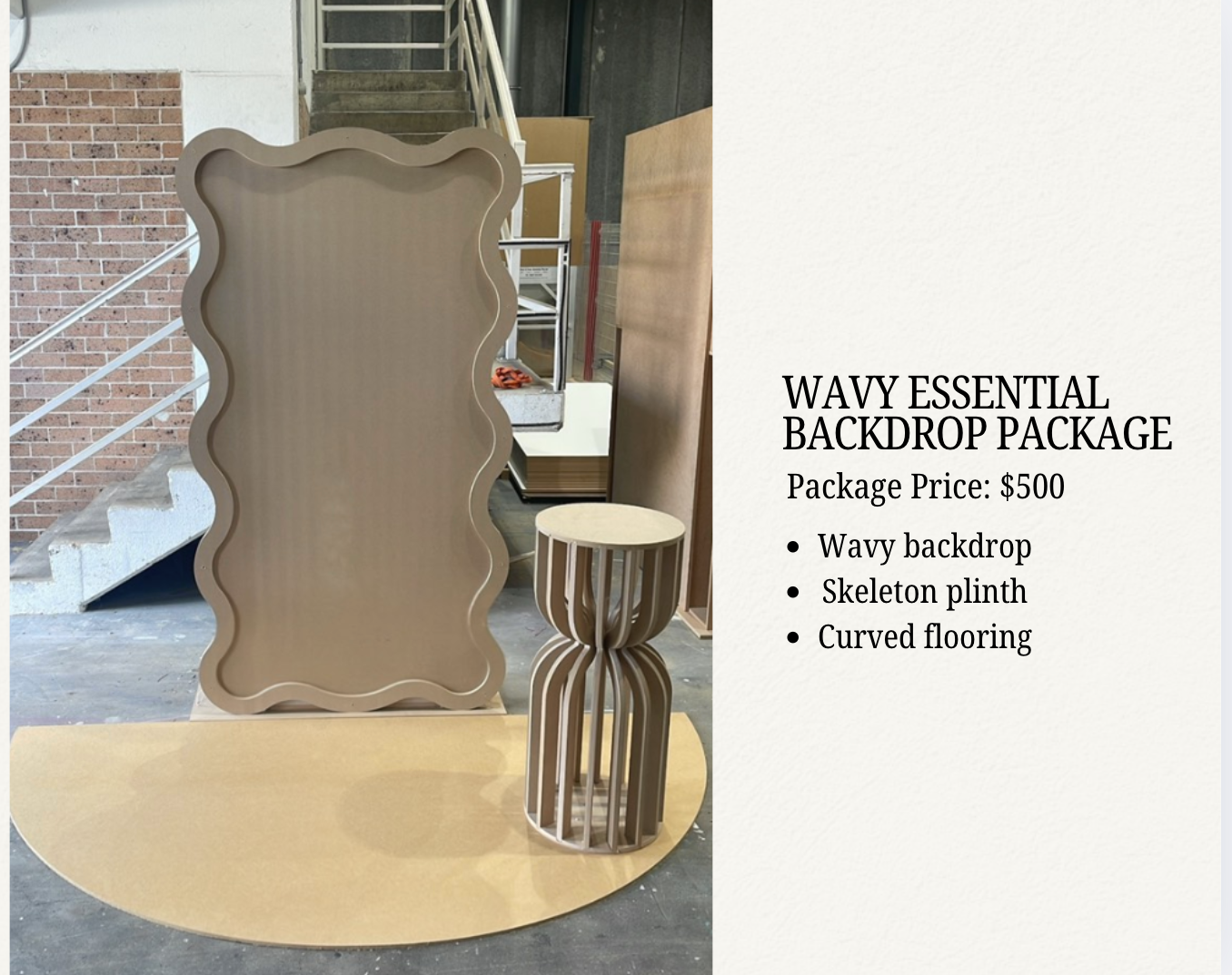 Wavy Essential Backdrop Package